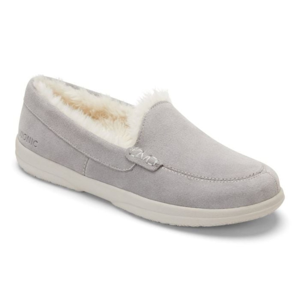 VIONIC LYNEZ SLIPPERS IN LIGHT GREY 5